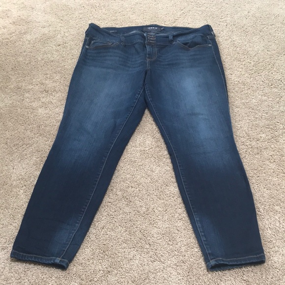 torrid Denim - Torrid 18R blue skinny jegging/ jeans .